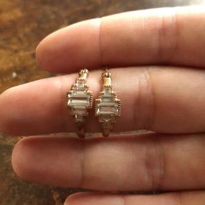 Rose Gold Tone Small Hoop Earrings